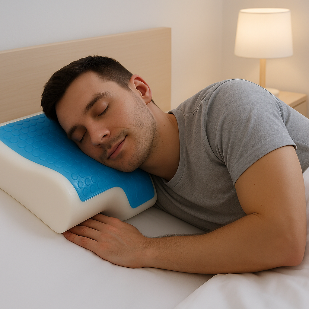 Oreiller ergonomique pour cervicales homme dort bien