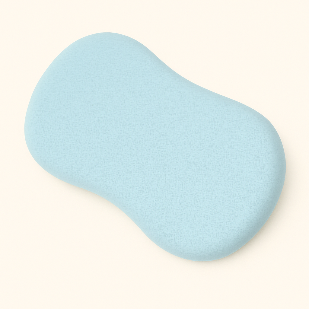 coussin ergonomique bleu