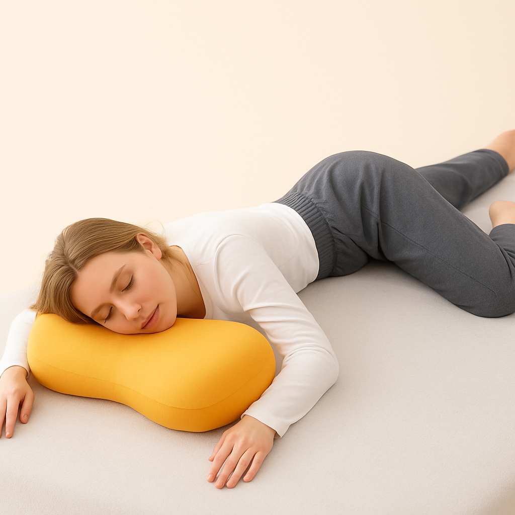 coussin ergonomique femme dort sur vente