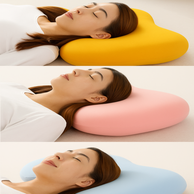 coussin ergonomique trois jolie couleurs