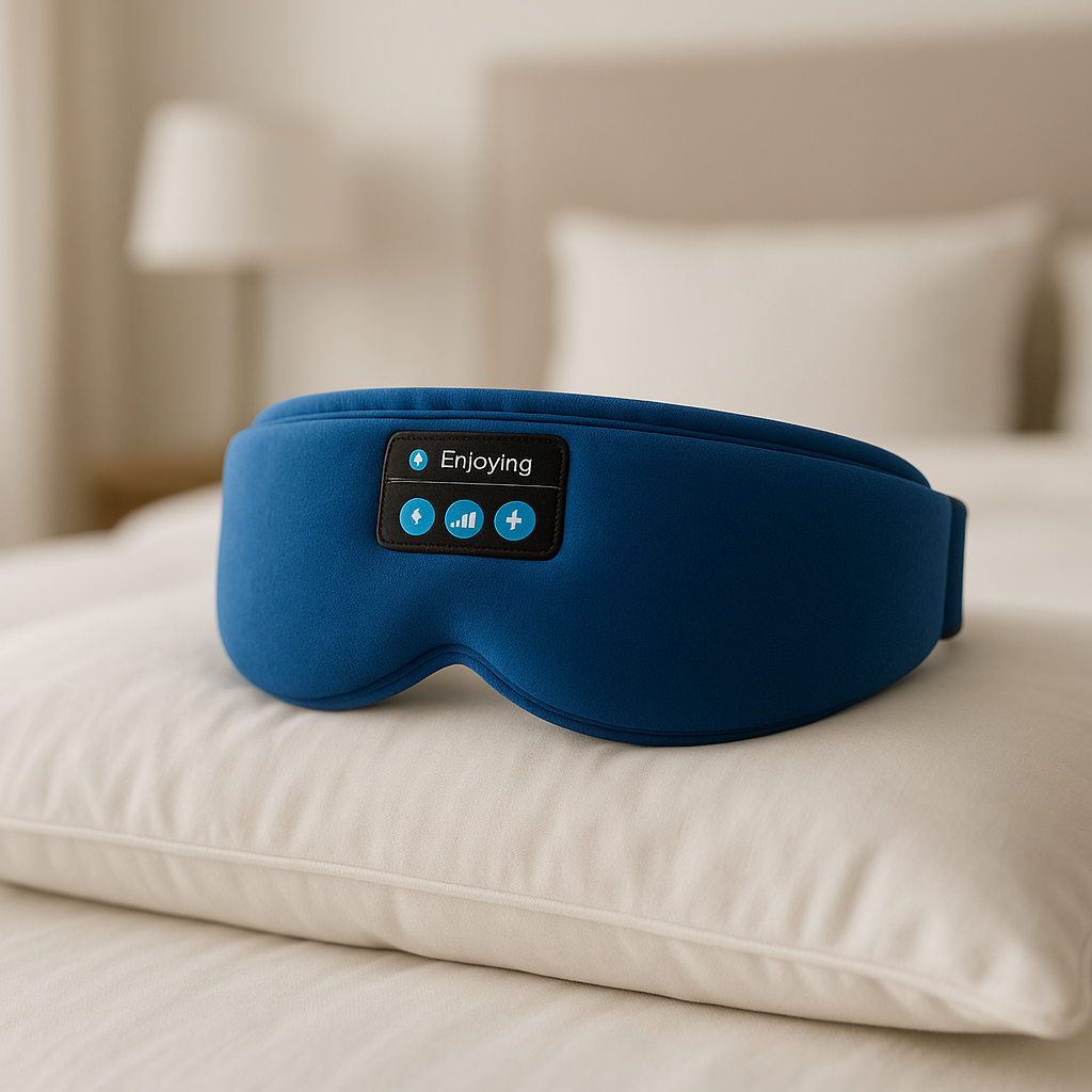masque de sommeil bleu