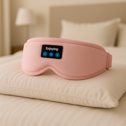 masque de sommeil rose