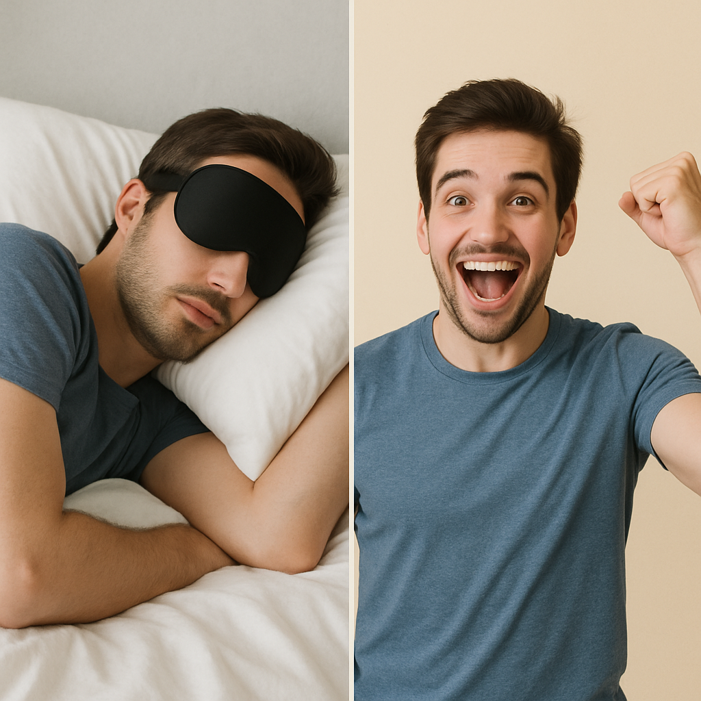 masque pour le sommeil homme bien dormir
