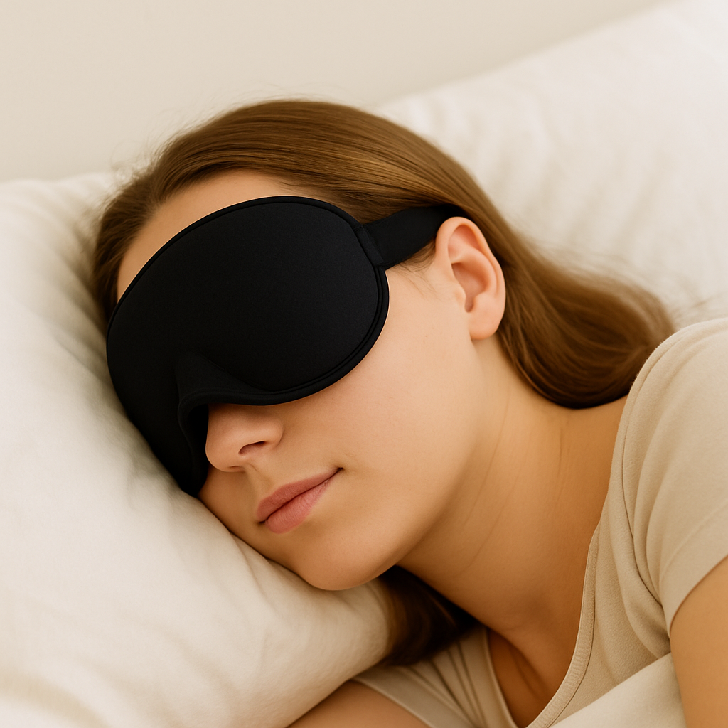 masque pour le sommeil noir femme
