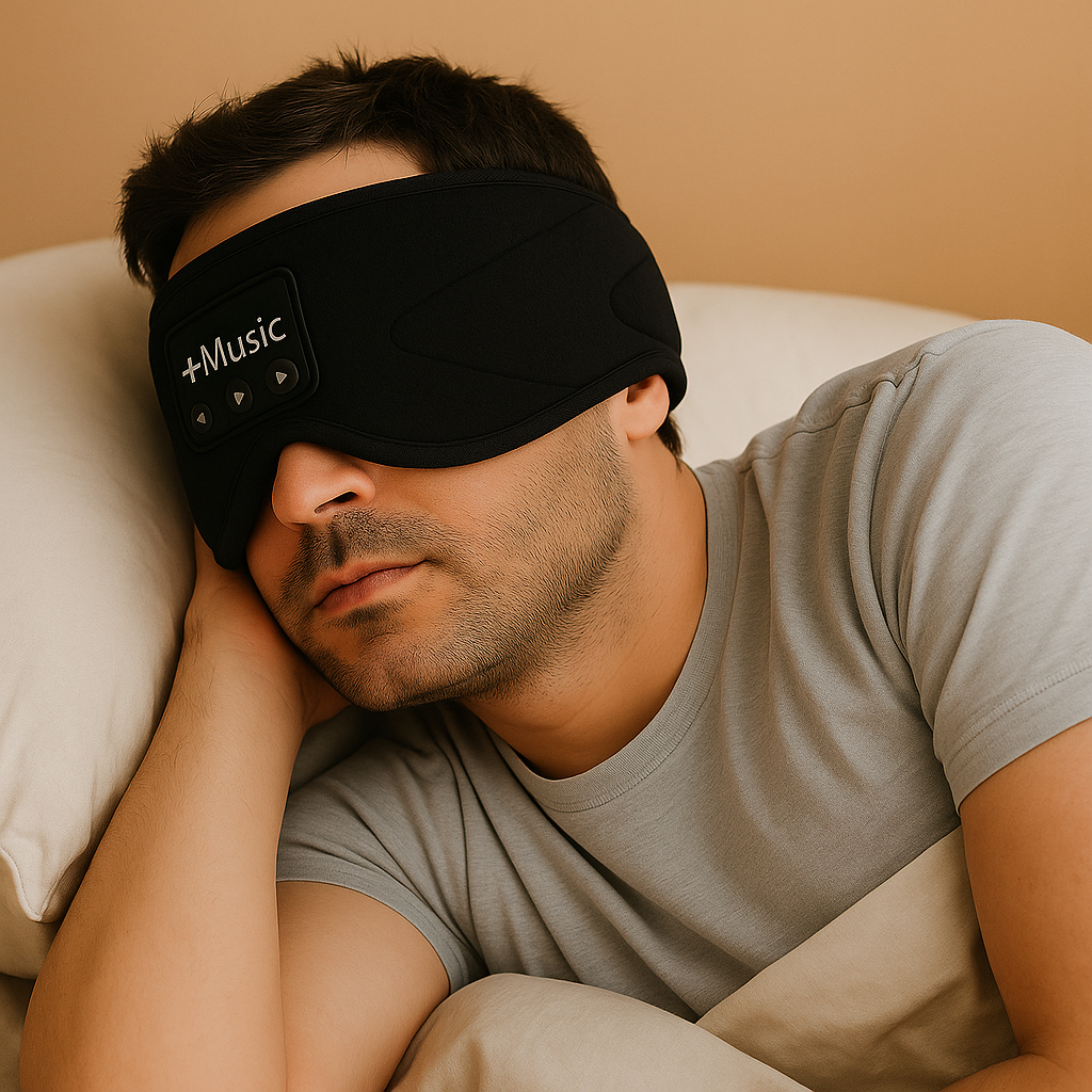 masque pour sommeil homme dort bien