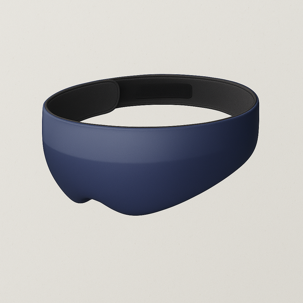 masque sommeil bleu marine présentation