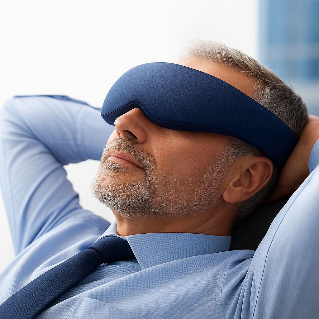 masque sommeil homme sieste