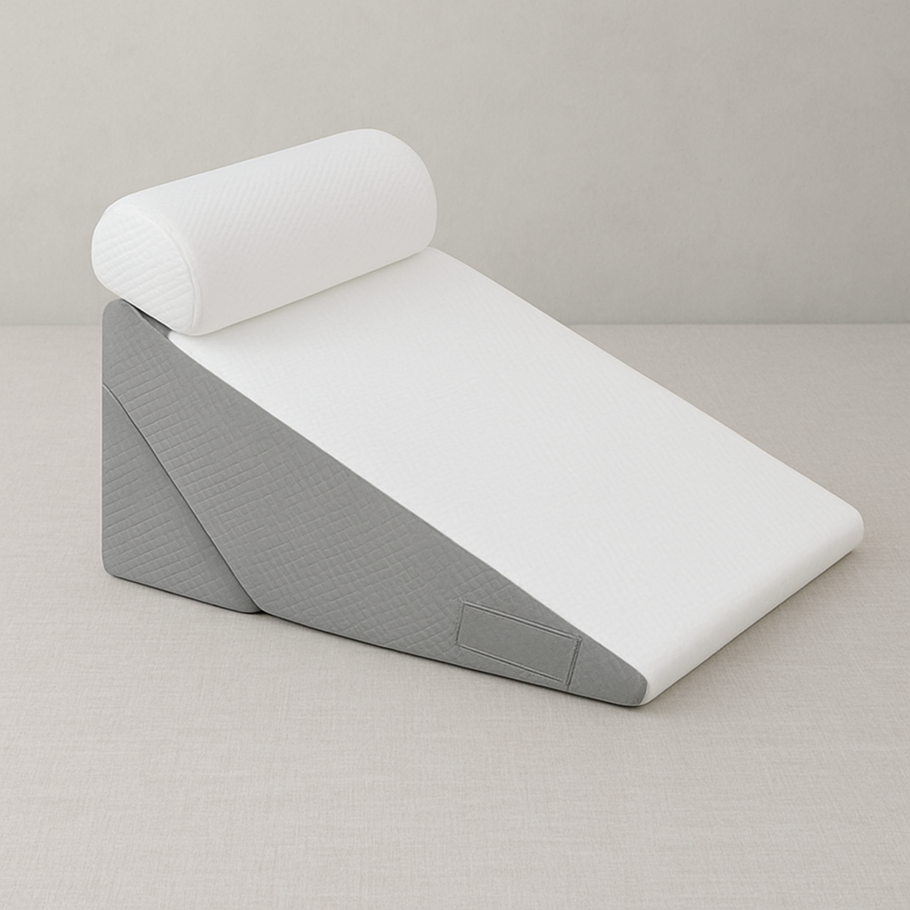 oreillers mémoire de forme gris